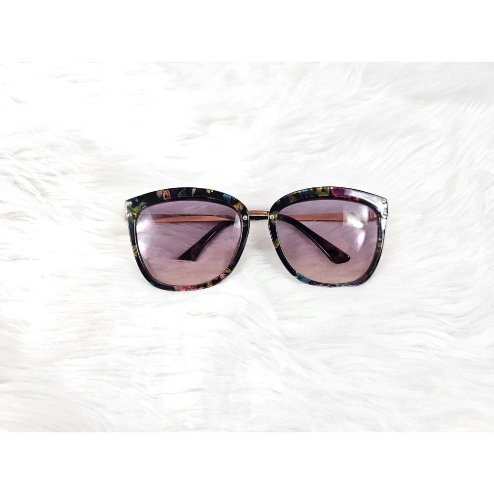 Foster Grant Purple Floral Cat Eye Womens Sunglasses Frames